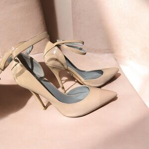 Elegant Beige Stiletto Heels